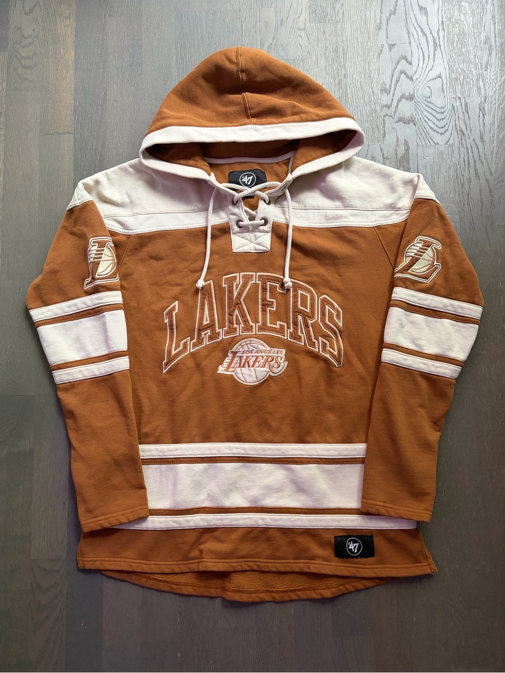 47 lakers hockey-style hoodie